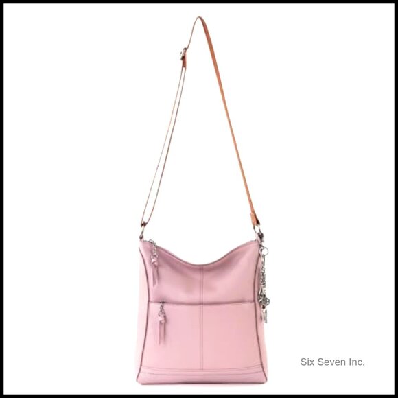 Leather Crossbody Bag Convertible Purse Adjustable Strap Multiple Pockets - Picture 7 of 7